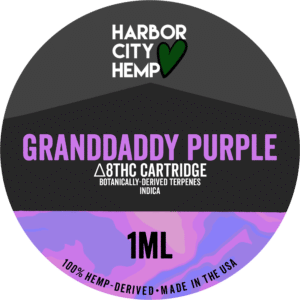 Granddaddy Purple BDT 1ml Delta 8 Vape Cartridge