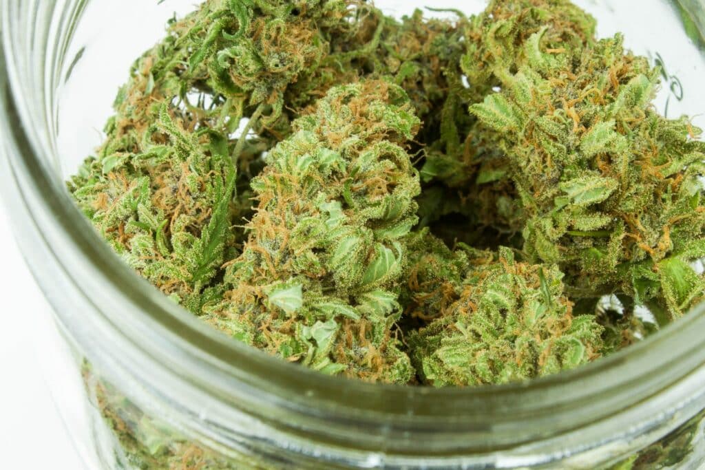 Cannabis Flower In Jar