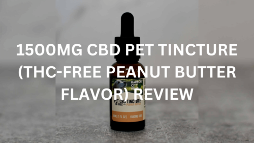 1500Mg Cbd Pet Tincture Thc Free Peanut Butter Flavor