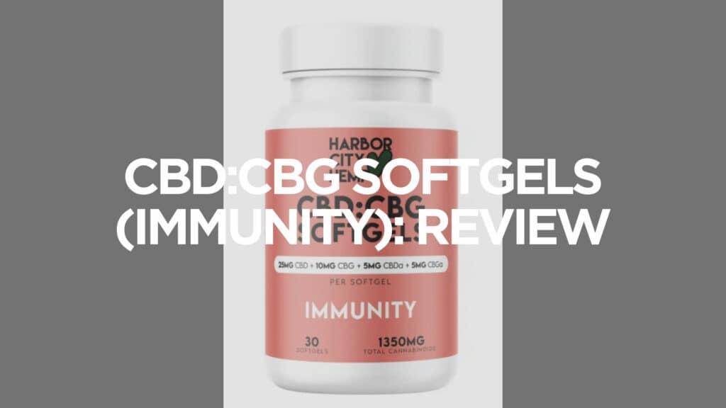Cbdcbg Softgels (Immunity) Review